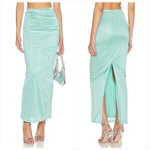 Superdown Joana Maxi Skirt in Teal